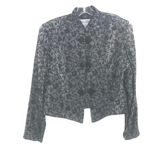 Jessica Howard Long Sleeves Jacket Floral Print - Picture 1 of 6